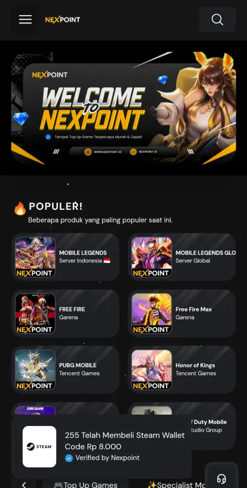 NEXPOINT Screenshots
