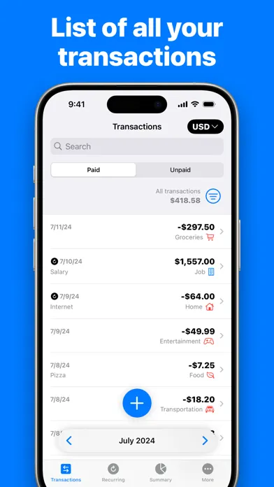 Скриншоты Expense Tracker - Numi