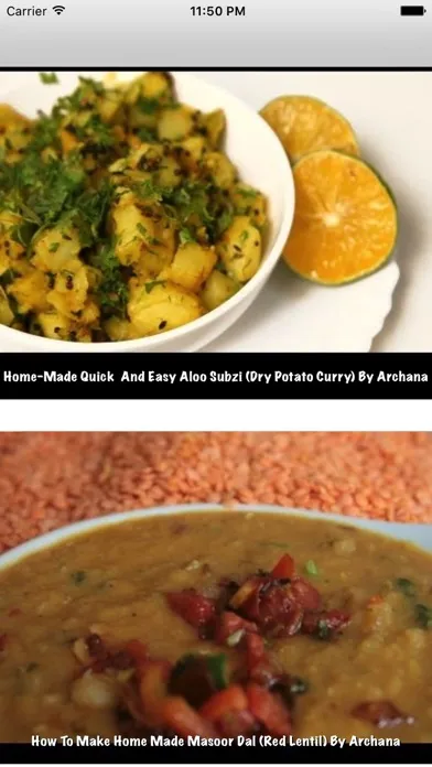 Capturas de tela do Indian Food Recipes (New)