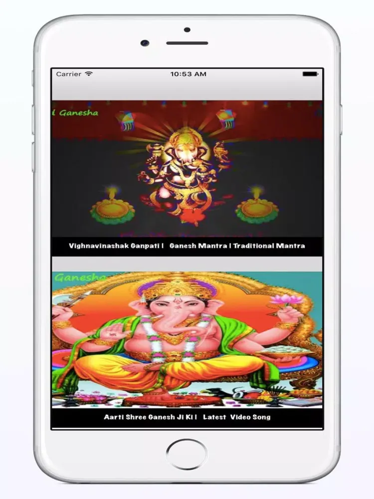 Tangkapan skrin Ganesh Aarti Songs iPad 
