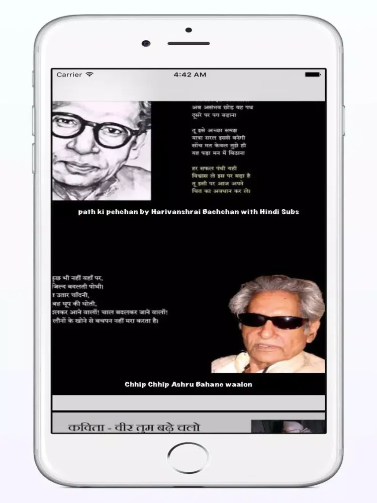 Скриншоты Hindi Poems Video iPad 