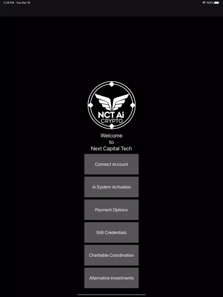 Capturas de tela do Next Capital Tech AI iPad 