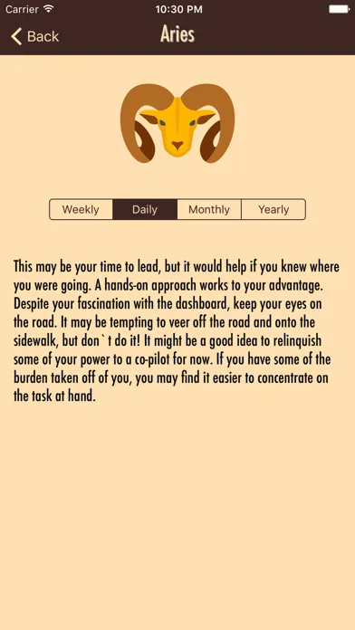 Capturas de tela do Horoscope Daily - Free