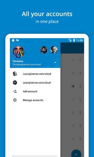 Capturas de pantalla de Nextcloud