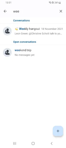 Nextcloud Talk स्क्रीनशॉट