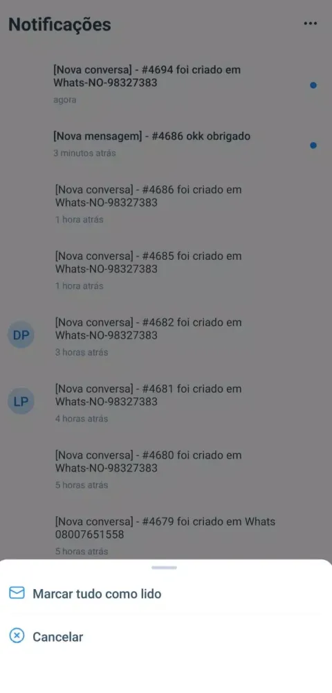 Capturas de pantalla de Atendimento Integrado