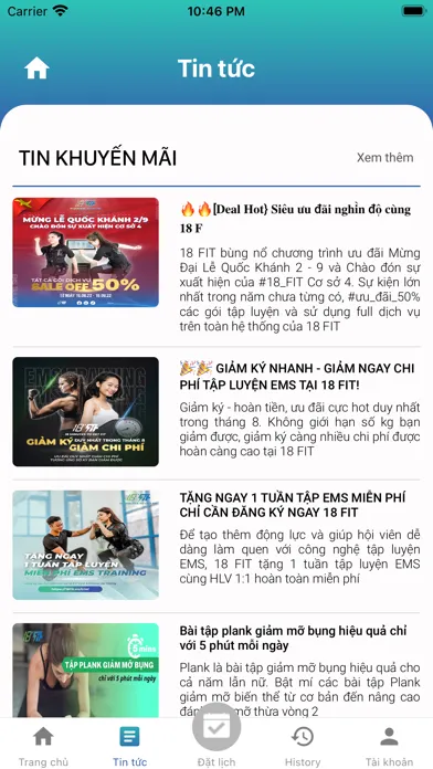 Screenshot di 18 Fit Booking