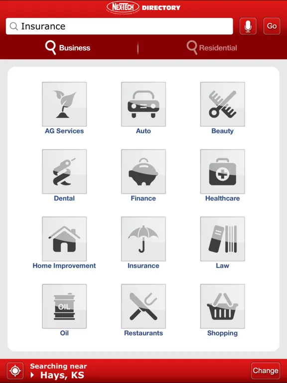 Nex-Tech Phone Directory iPad  Screenshots