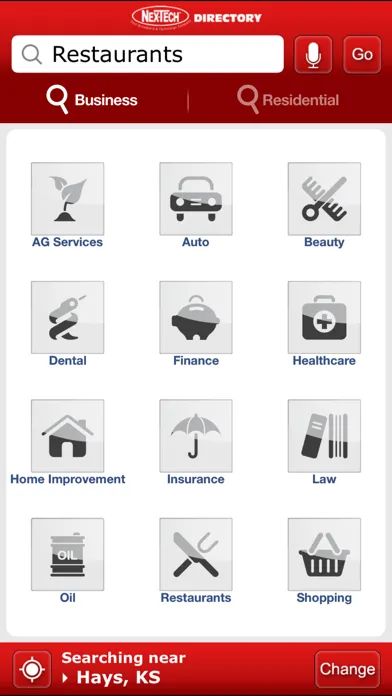 Nex-Tech Phone Directory Screenshots
