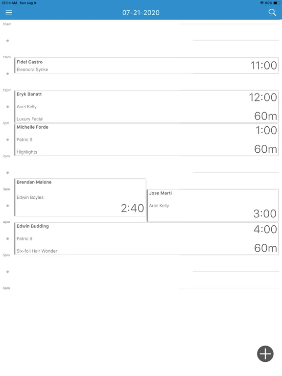 Reflexis Appointments iPad  Screenshots