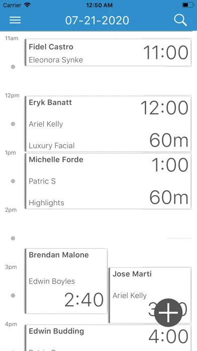 Reflexis Appointments Screenshots