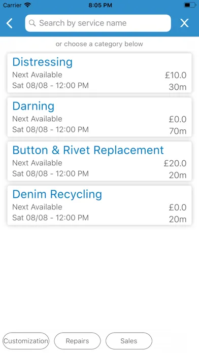 Reflexis Appointments Screenshots
