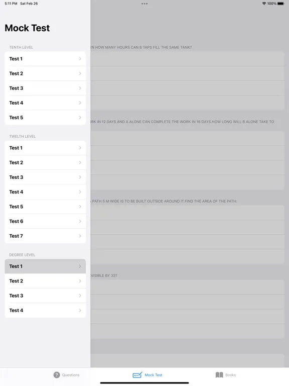Tangkapan skrin Kerala PSC Exam Guide iPad 