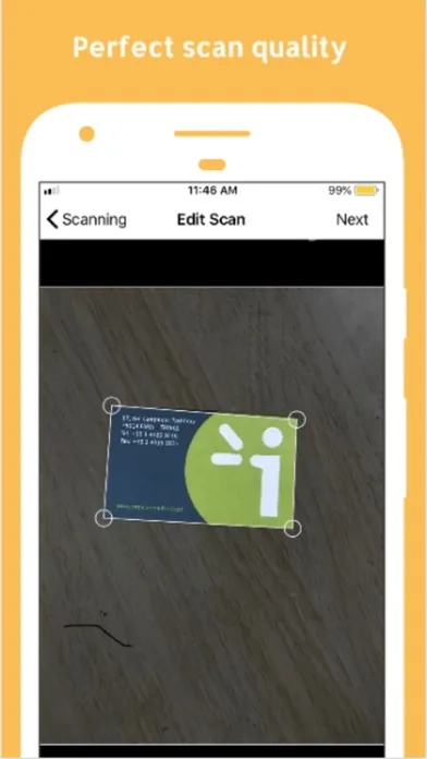 ภาพหน้าจอของ V Card Scanner