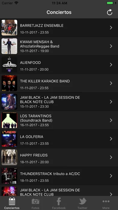 Capturas de tela do Black Note Club