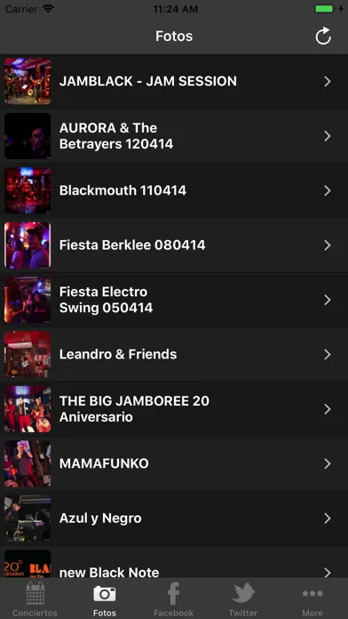 Capturas de tela do Black Note Club