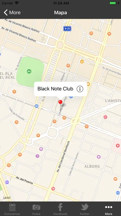 Capturas de tela do Black Note Club