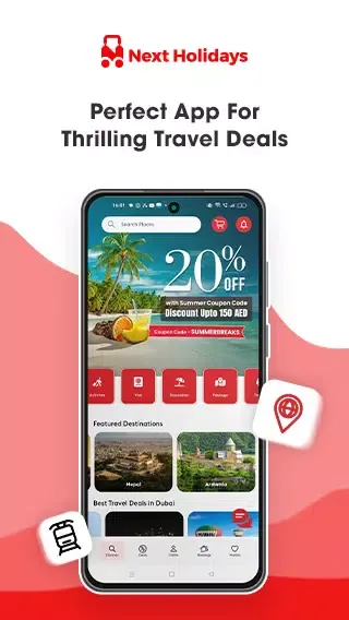 Screenshot di Next Holidays- Tours, Activity