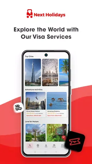 Screenshot di Next Holidays- Tours, Activity