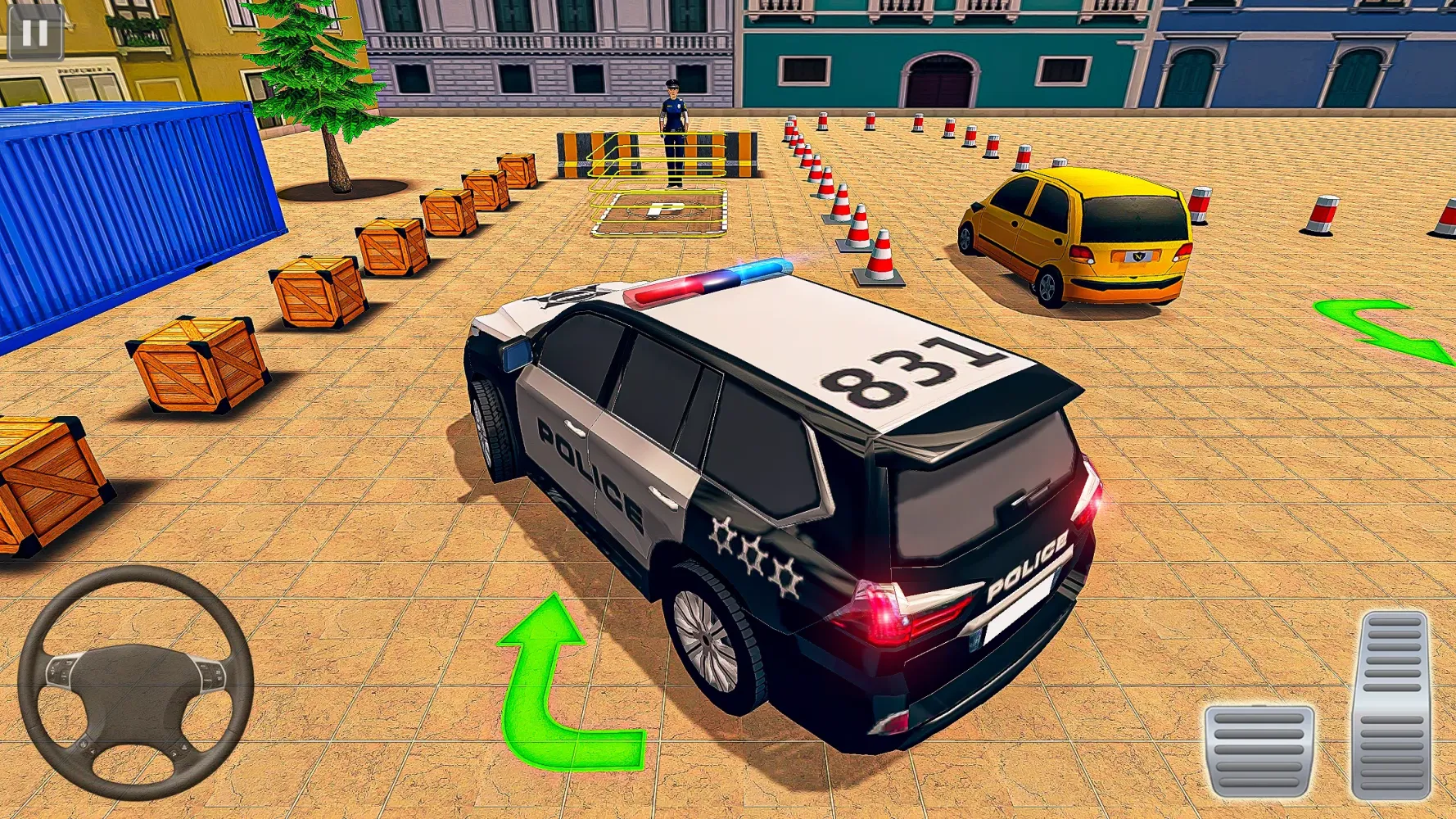 Tangkapan skrin Modern Police Car Parking Game