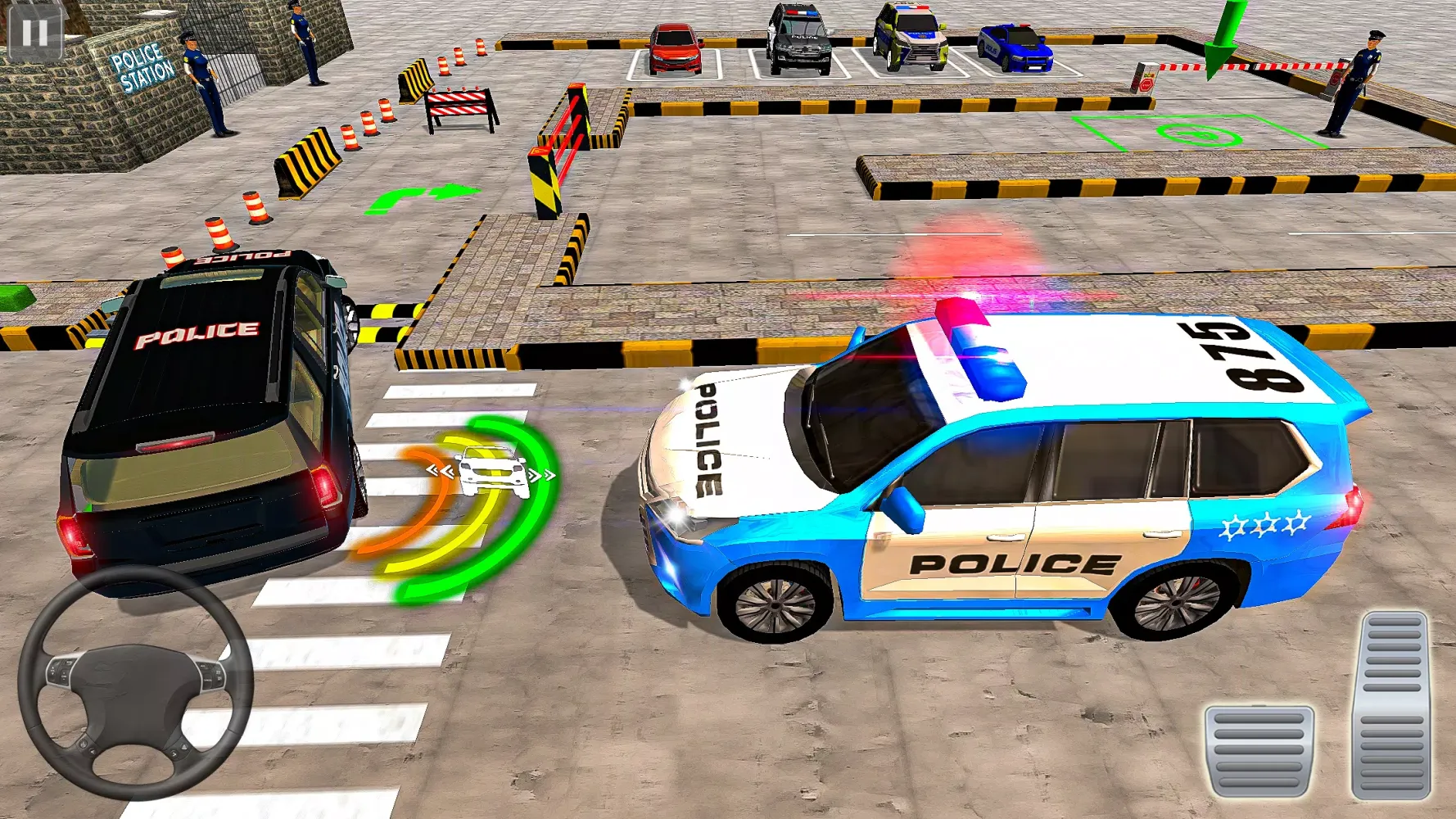 Tangkapan skrin Modern Police Car Parking Game