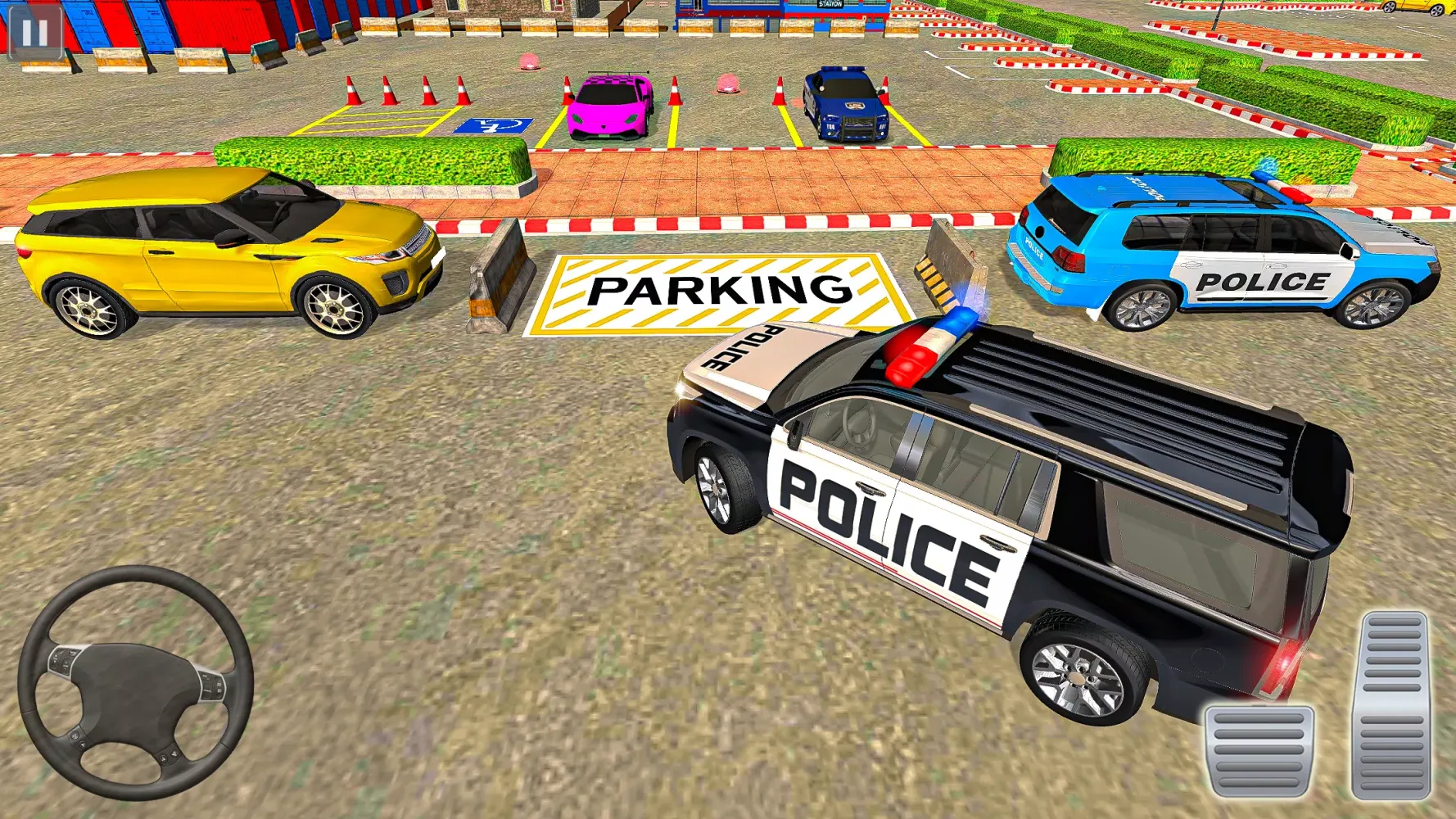Tangkapan skrin Modern Police Car Parking Game