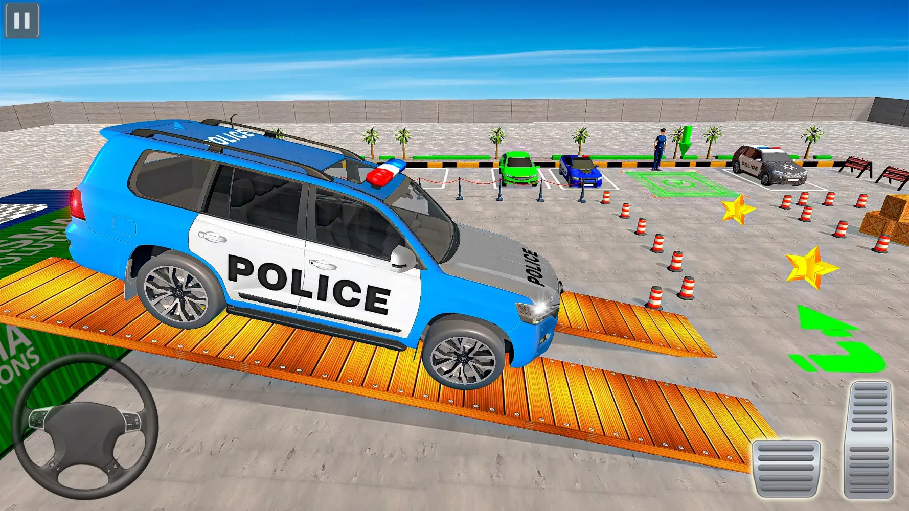 Tangkapan skrin Modern Police Car Parking Game