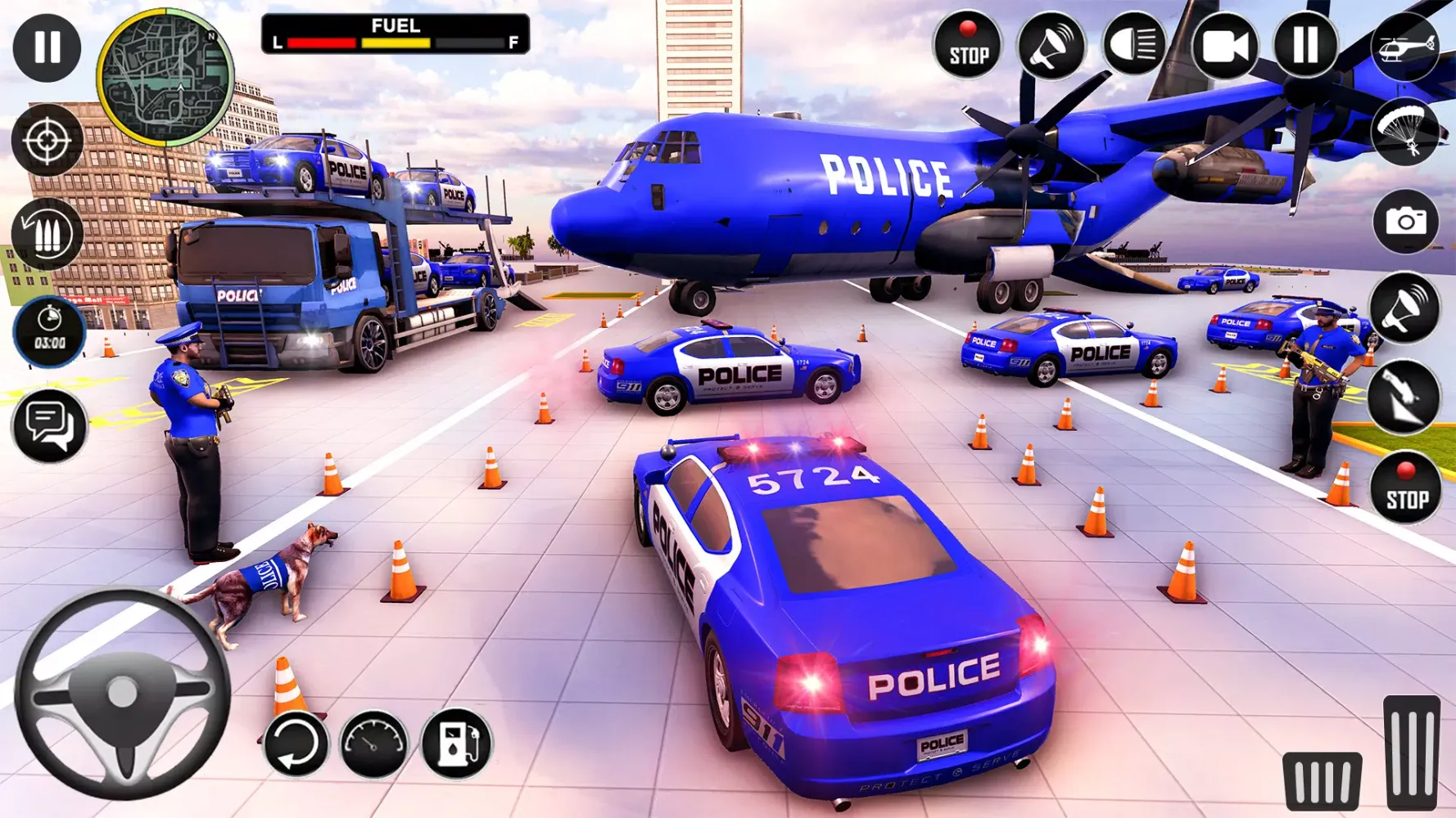Police Car Transport Truck Screenshots