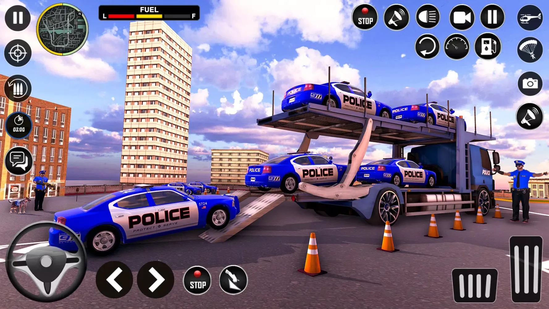 Police Car Transport Truck Screenshots