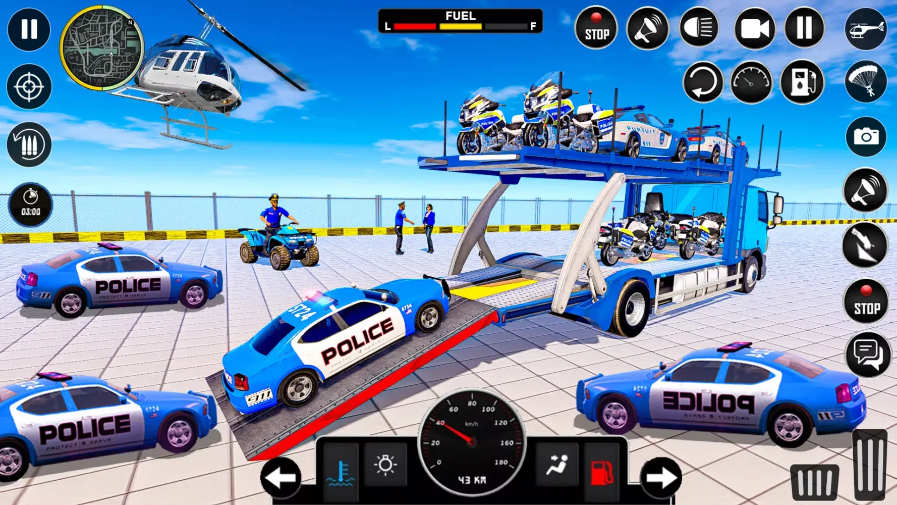 Police Car Transport Truck Screenshots