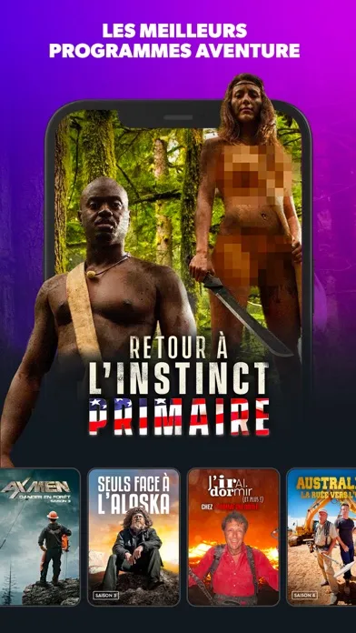 Captures d'écran de RMC BFM Play–Direct TV, Replay