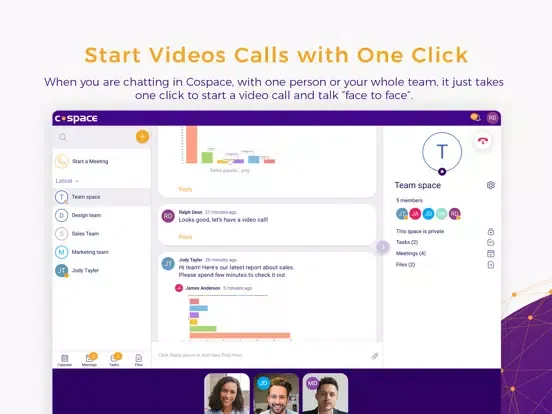 Cospace by Nextiva iPad  Screenshots
