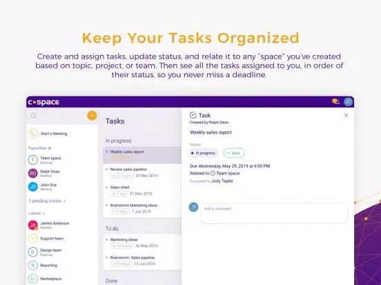 Cospace by Nextiva iPad  Screenshots