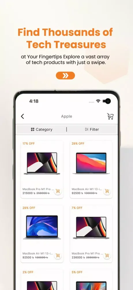 Tangkapan layar Vertech - Online Shopping App