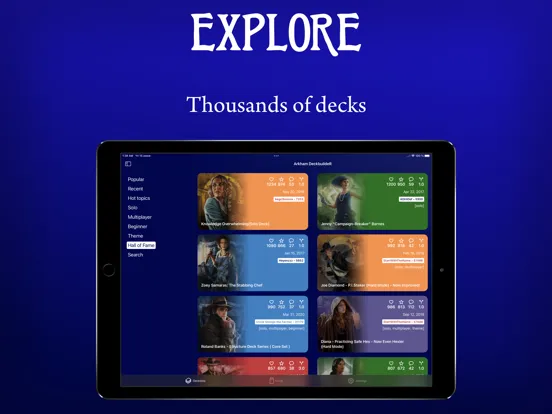 Arkham DeckbuildeR iPad  Screenshots
