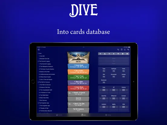 Arkham DeckbuildeR iPad  Screenshots
