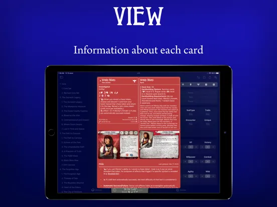 Arkham DeckbuildeR iPad  Screenshots