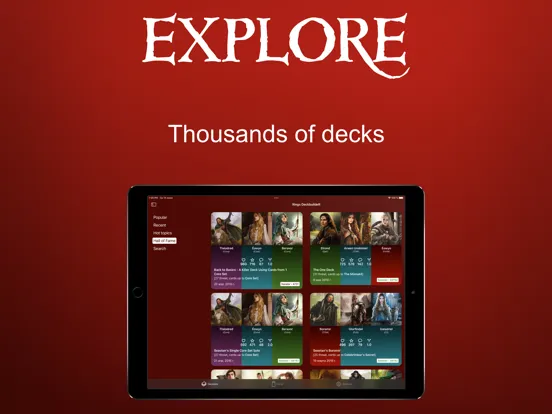Tangkapan skrin Rings DeckbuildeR iPad 