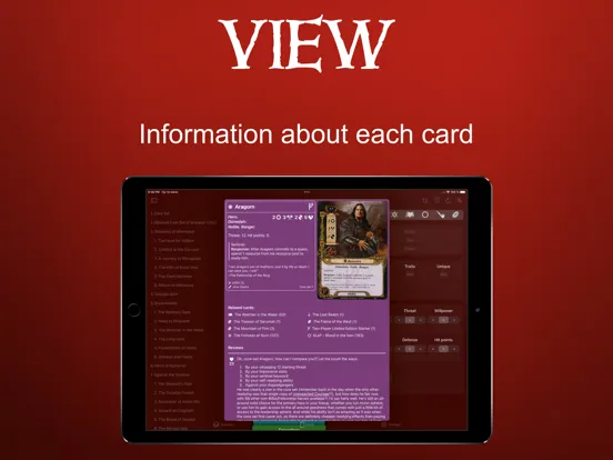 Tangkapan skrin Rings DeckbuildeR iPad 