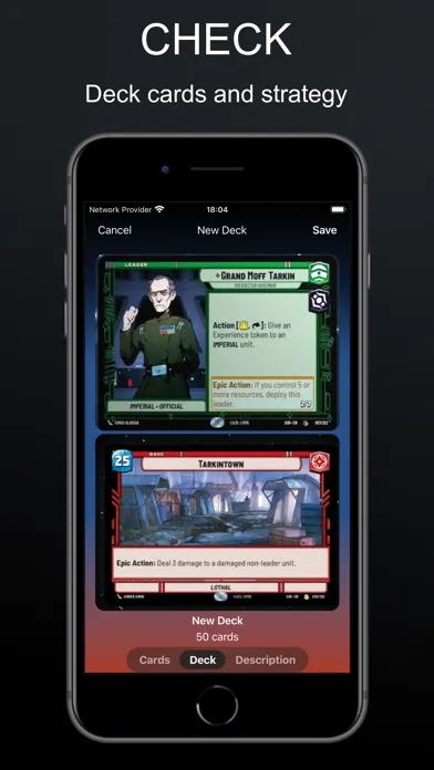 Tangkapan layar SWU DeckbuildeR