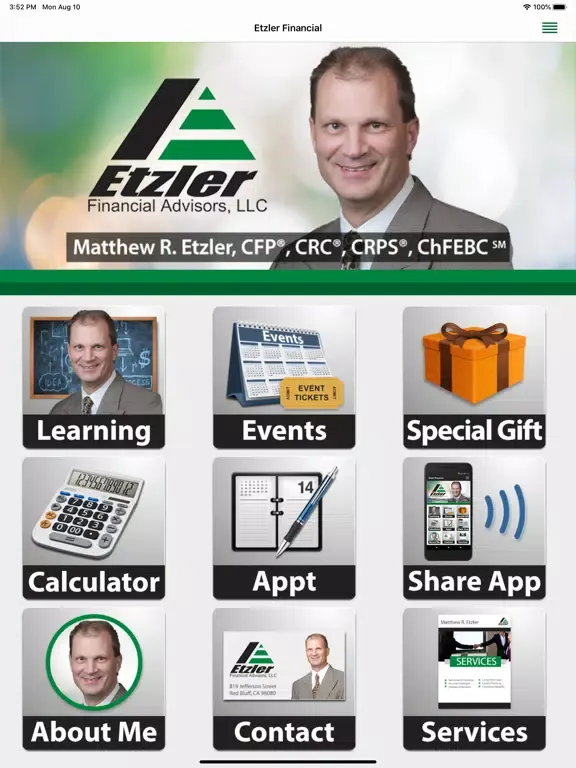 تصاویر Etzler Financial iPad 
