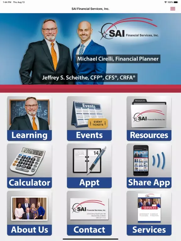 Capturas de pantalla de SAI Financial iPad 