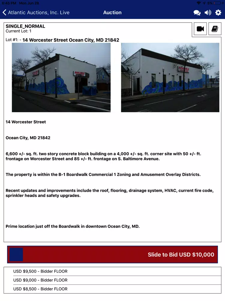 Atlantic Auctions iPad 應用截圖