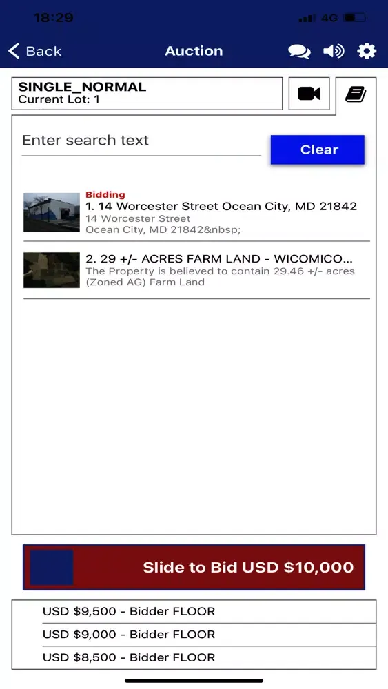 ภาพหน้าจอของ Atlantic Auctions