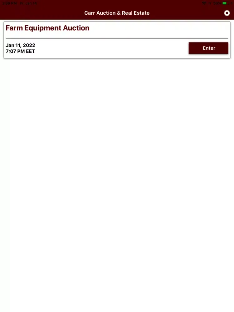 Capturas de tela do Carr Auction Live iPad 