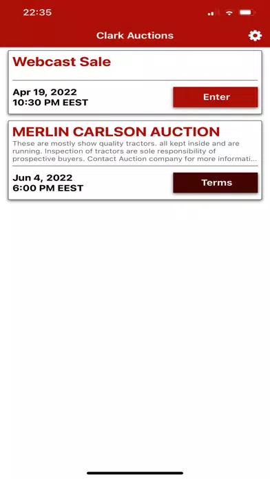 Clark Auctions Live应用截图
