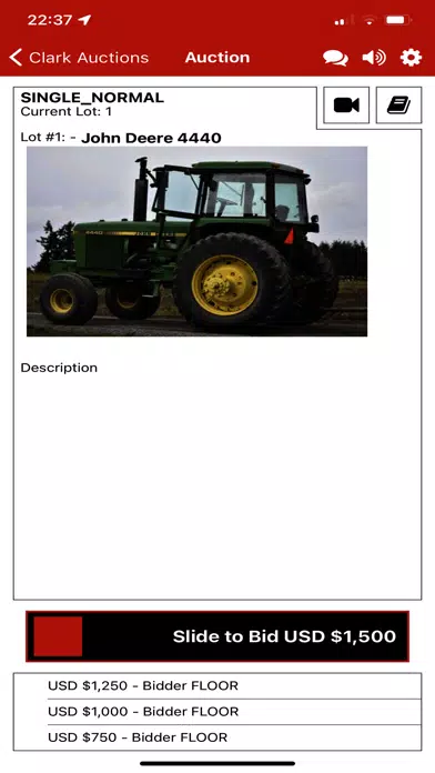 Clark Auctions Live应用截图