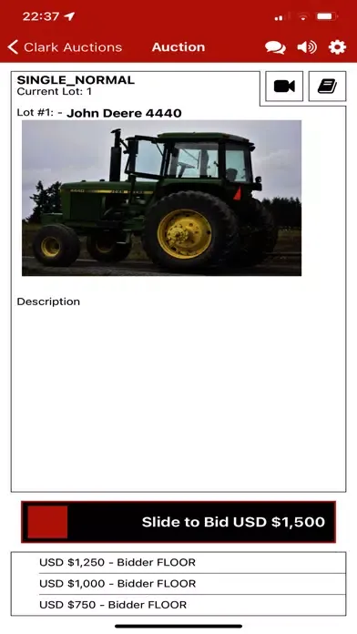Clark Auctions Live Screenshots