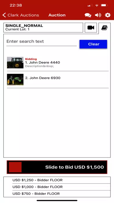Clark Auctions Live应用截图