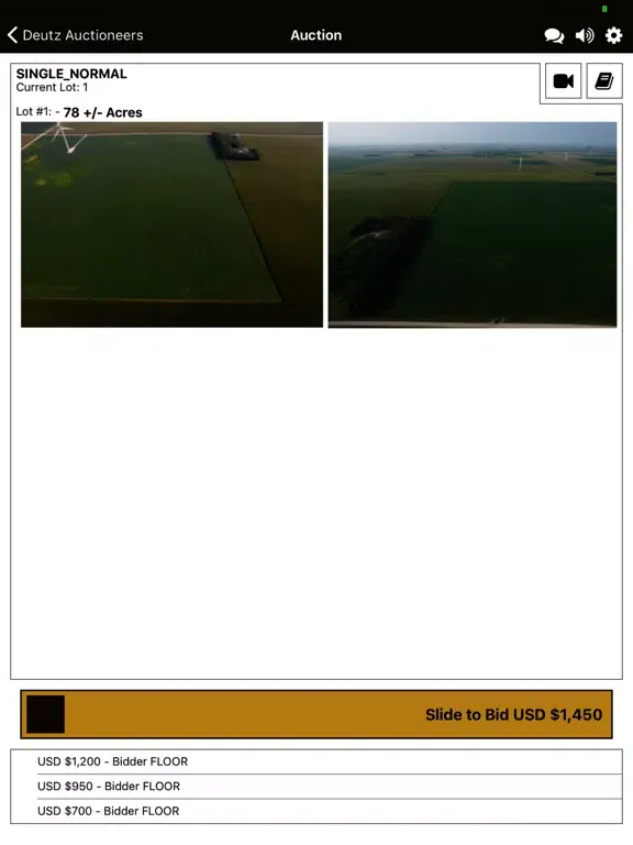 Deutz Auctions Live iPad  スクリーンショット